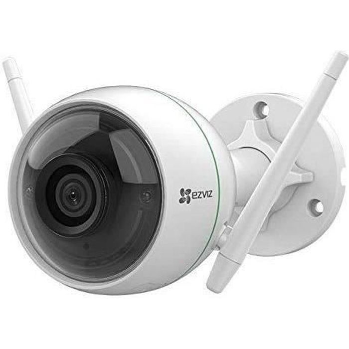Caméra de surveillance extérieur EZVIZ C3WN 1080P FHD - Vision nocturne -  Double antenne WiFi - Cdiscount Bricolage