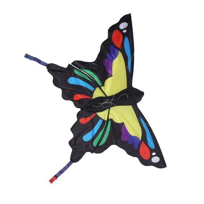 Cerf-Volant Papillon Enfant/Adulte - Grand Format 145x77cm Avec Ligne 100m