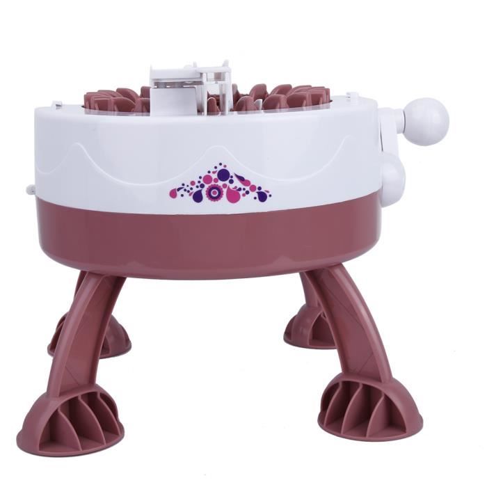 Machine à Tricoter Manuelle 22 Aiguilles – Tricoteuse Rotative Portable Pour Écharpes, Bonnets, Chaussettes – Idéal Débutant Adulte & Enfant + Accessoires