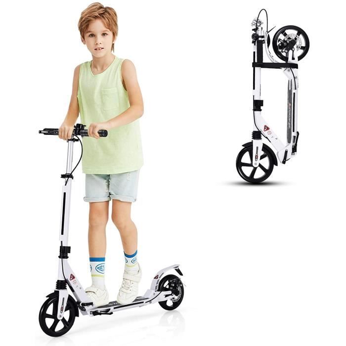HyperMotion Trottinette Enfant 4 Ans Léger Trotinette Pliable Wally jusqu'à 8 Ans avec Hauteur du Guidon Réglable, Roues en Caoutchouc, Plateforme Antidérapante, Charge Jusqu'à 40 kg