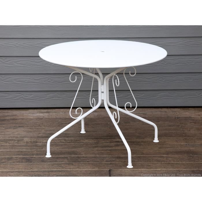 Table Romantique Fer Forge Blanc Achat Vente Ustensile Table