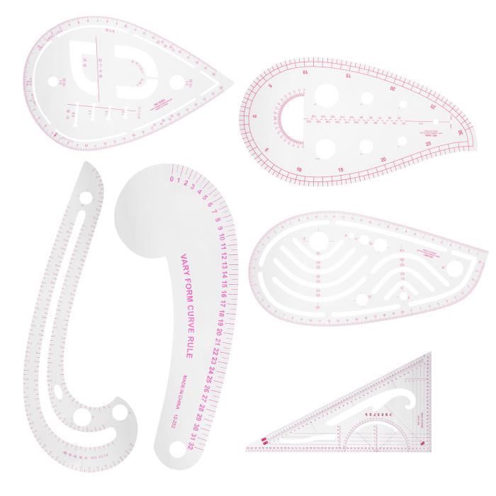 6 Règles En Plastique Transparent - 15cm, 20cm, 30cm (2 De Chaque), Double échelle Cm/pouces, Pour école, Bureau, Dessin