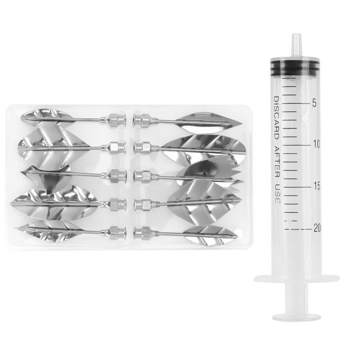 Seringue De Décoration De Dessert En Acier Inoxydable Avec Douilles - Kit Complet Glaçage Gâteaux Et Pâtisseries