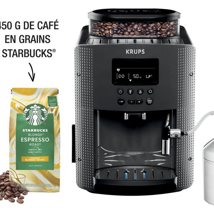 KRUPS Machine à café broyeur grain mousseur de lait Nettoyage automatique YY4539FD - Krups