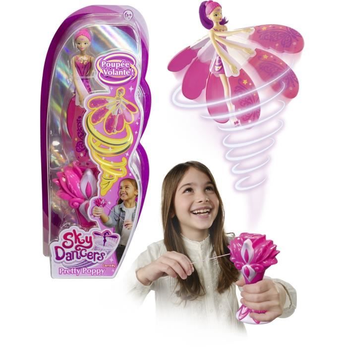 Poupée Volante Sky Dancers Lansay Pretty Poppy 30034lansay – Fonctionne Sans Pile, Dès 6 Ans