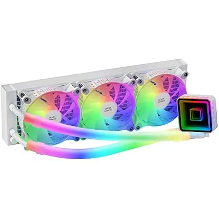 Mars Gaming ML-ULTRA360 Refroidissement Liquide Professionnel CPU TDP 650W Infinity Mirror 3x Ventilateurs FDB ARGB