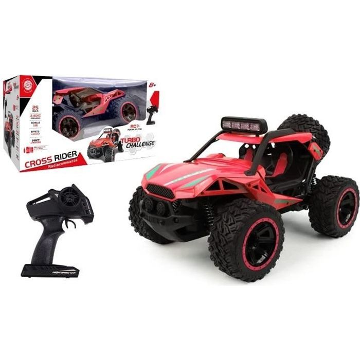 Buggy radiocommandé et lumineux MGM - Turbo Challenge - Rouge - Pour enfant  de 8 ans et plus - Cdiscount Jeux - Jouets