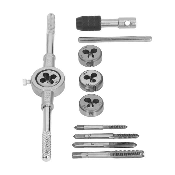Kit De Tarauds NPT 6 Pièces (1" à 1/8") | Outil Filetage Tubes Avec Boîte De Rangement - Pour Raccords Coniques Robuste