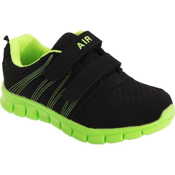 Baskets scratch DEK Air Sprint Gar on Noir Textile