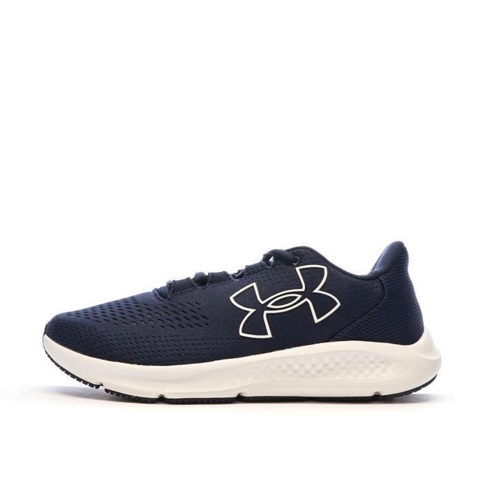 Basket - Under Armour - CHARGED PURSUIT 3 - Bleu - Tige en mesh - Semelle intérieure en mousse