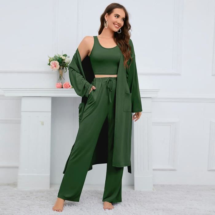 ENSEMBLE DE VETEMENTS DE SPORT Femme - Tricoté trois pièces stretch sports  d'automne et d'hiver - Vert NS™ Vert - Cdiscount Sport