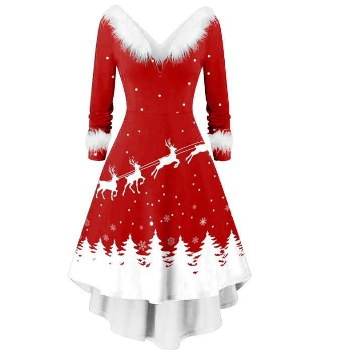 Robe noel hotsell manche longue