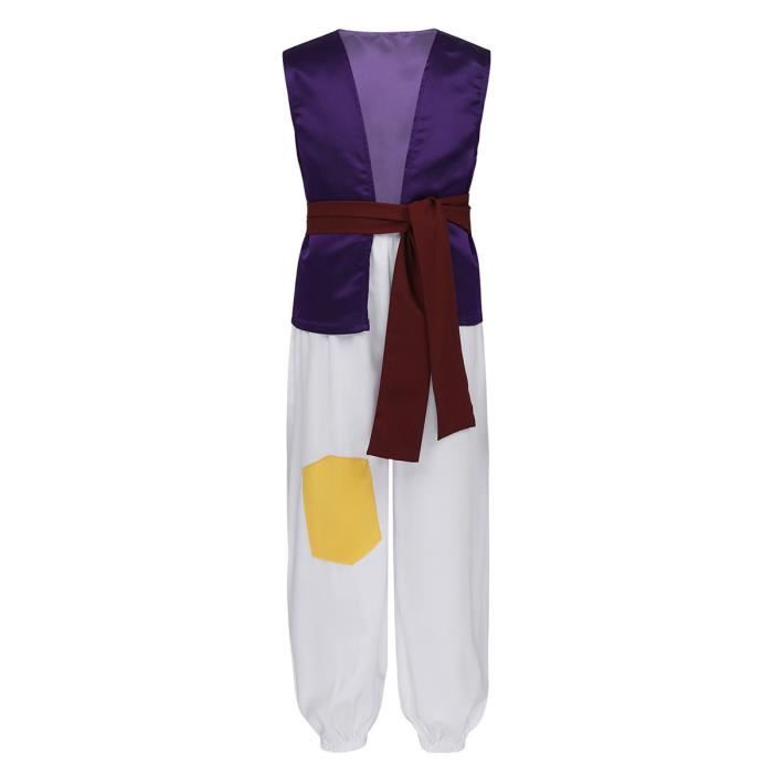 Deguisement Prince Arabe Enfant Garcon Bebe Costume Cosplay Halloween Carnaval Noel 1 6 Ans Violet Cdiscount Jeux Jouets