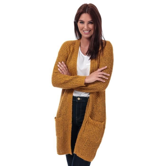 Only Womens Bernice Open Cardigan Dor Femme Dor Cdiscount Pr t