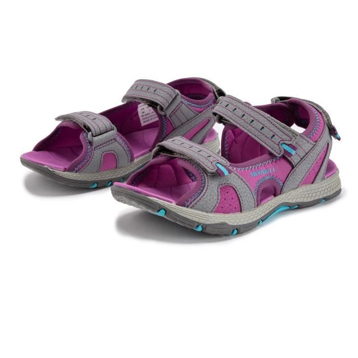 sandales de sport pour garçon merrell panther 2.0 - gris et violet