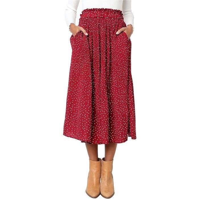 Jupe plissee new arrivals a pois