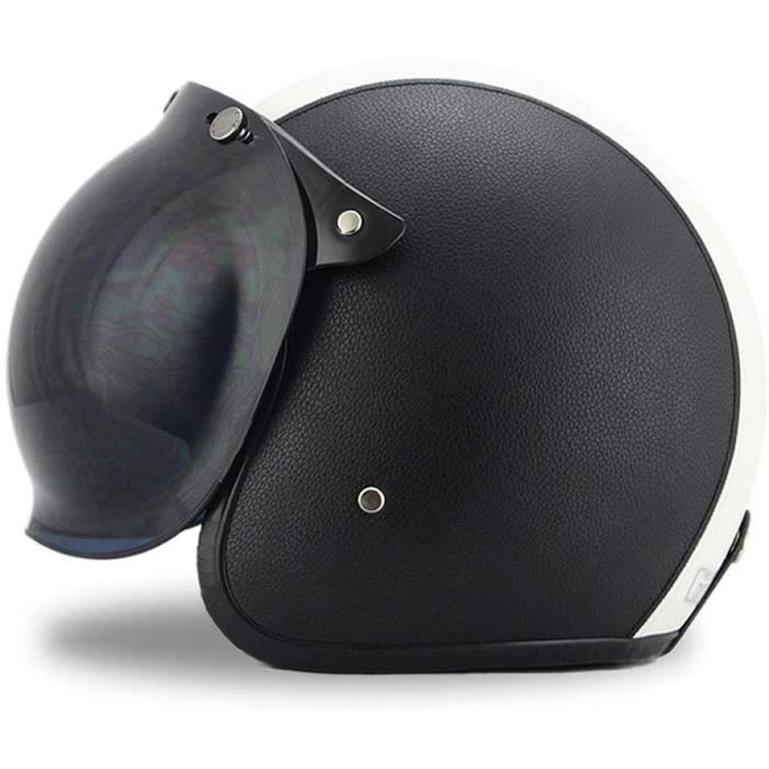 Casque De Moto Jet Premier Vintage Fibre Avec Visière Militaire Star Intégrée 49806 Zoom