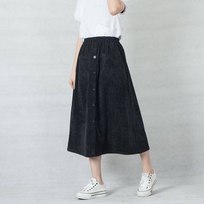 Jupe trapeze deals velours cotele