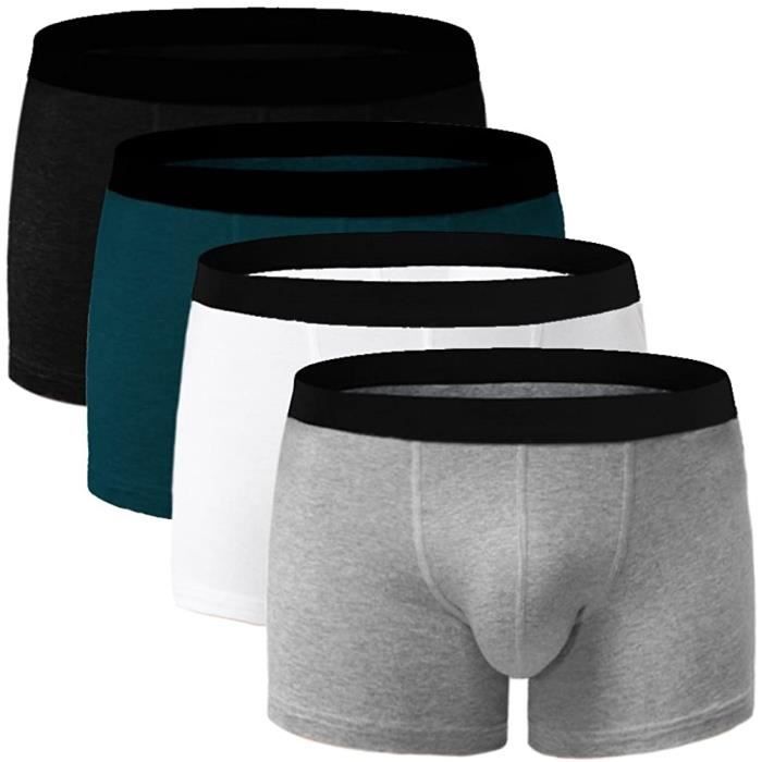BOXER SHORTY Homme Calecon Coton Lot de 4 ou 1 329 Lot de 4 mixte Cdiscount Pret a Porter