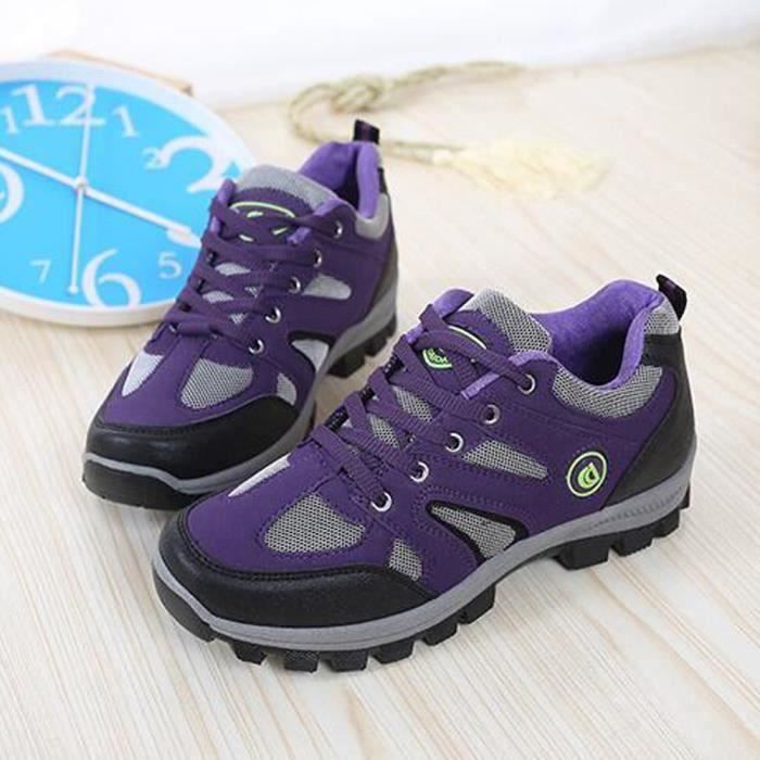 Chaussures Randonnée Femme Hi Gear Sierra Gris/Violet - UK 6 - Daim