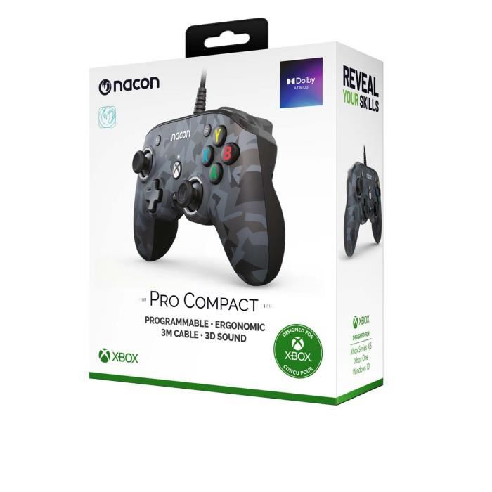 Manette Filaire Nacon Pro Compact Camo Urban Pour Xbox Et Pc