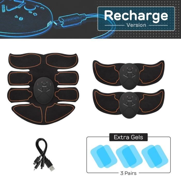 Abdominal EMS Smart Ceinture abdominale Massage Musculaire bras et