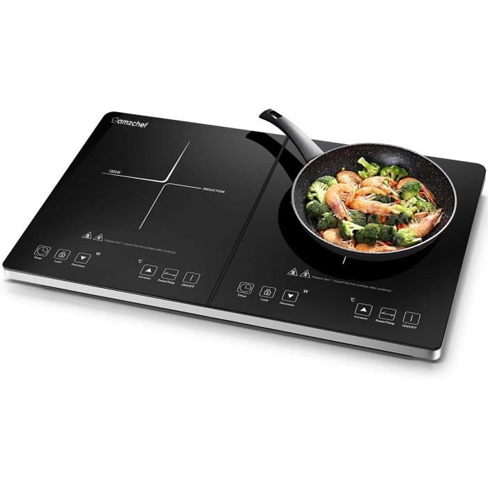 Plaque Cuisson Induction Navaris 3500w 2 Foyers Minuteur Navaris Plaque à Induction Double 3500W - 2 Foyers Vitrocéramique Avec Minuteur Et Sécurité Enfant Plaque Cuisson Vitrocéramique