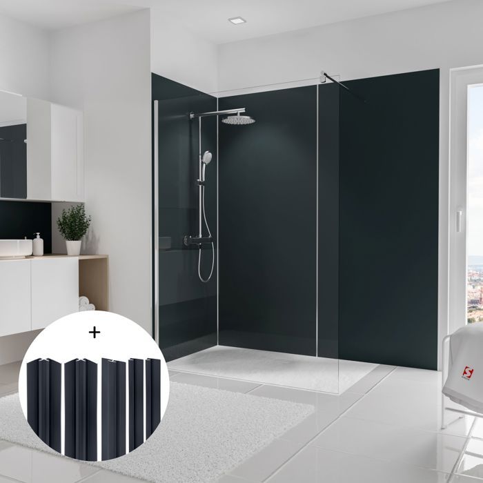 Dossier De Douche Mural Alu Aspect Marbre 3 Mm - Sur Mesure - Schön Und Wieder