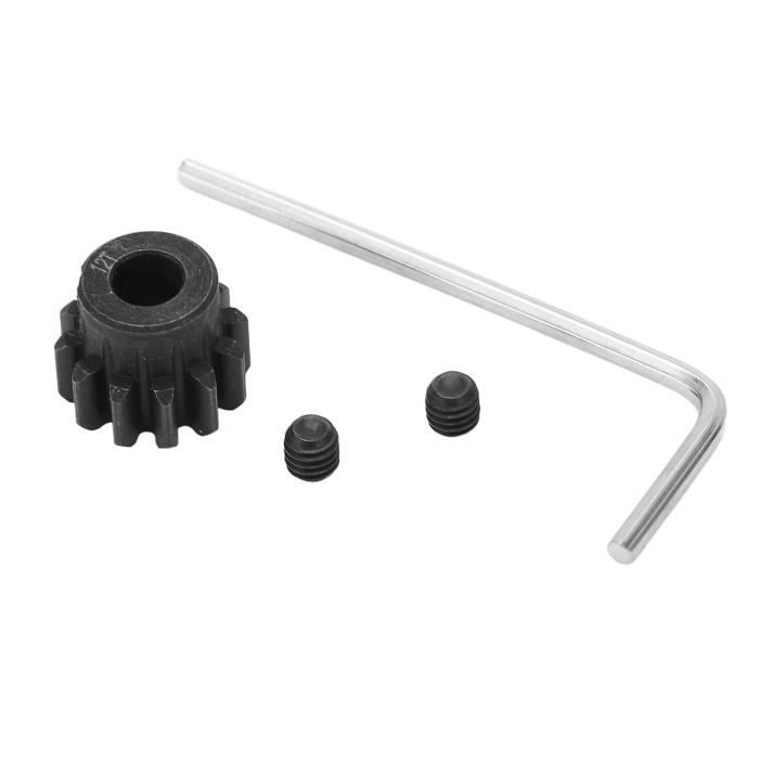 Sourcing Map Pignon Droit 12T Module 1 - Acier Inox 5mm Ouverture Pour RC, Moteur & Modélisme