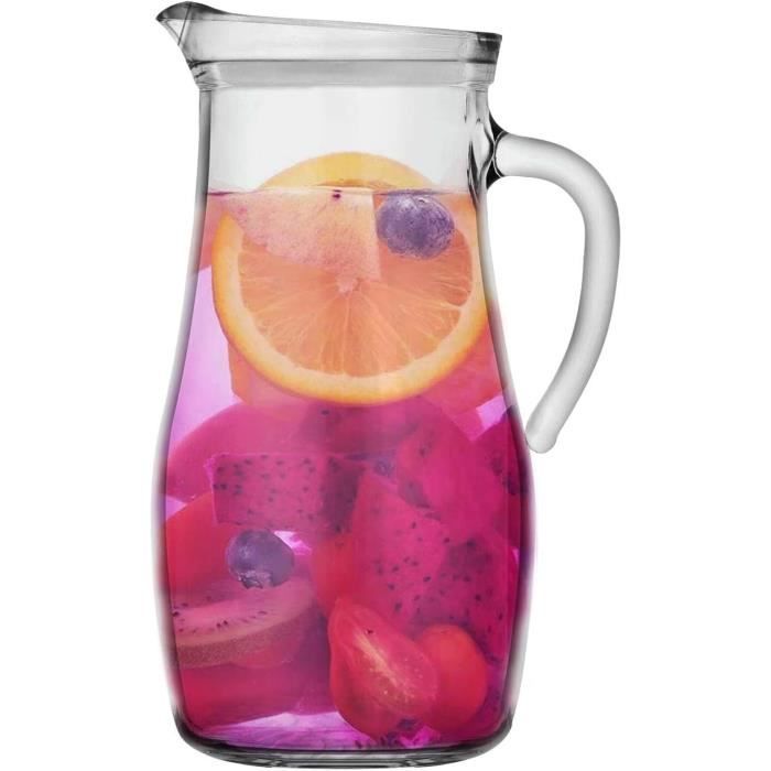 Argon Tableware Brocca Verre D'eau Jug - Pitcher Serving Classique Pour L' Eau, Le Thè Glacè, Cocktails - 1,5 Litre - Effacer