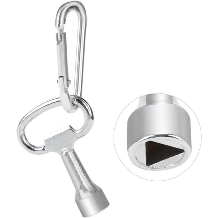Clé Triangle 8 Mm - Clé 3 Pans Pour Armoire, Meuble, Serrure Triangulaire, Outil De Dépannage Et Bricolage, 1 Pièce