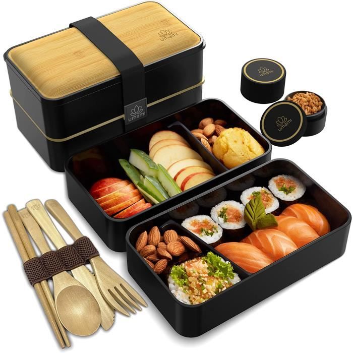 Umami Lunch Box Bento Lunch Box Touten1, Boite Repas avec Couverts et Pots à Sauce Boite