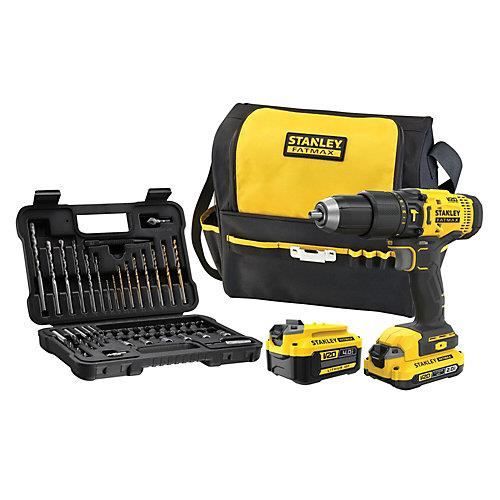Perceuse à percussion sans fil Stanley Fatmax SFMCD711DMA QW Gamme V20 18V 2Ah + 4Ah + accessoires - vue 2
