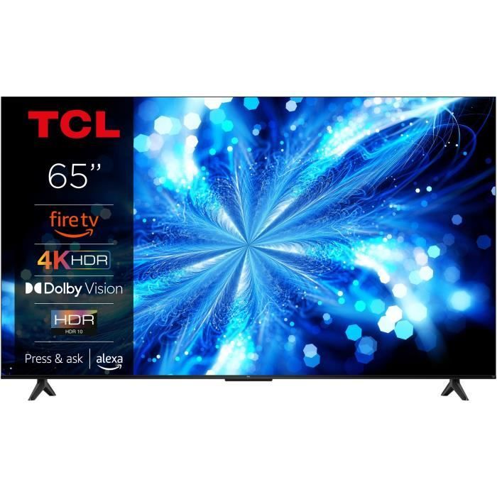 TCL 65PF650 65 Pouces 4K Ultra HD HDR TV Smart LED Fire TV Dolby Vision Dolby Atmos DTS HDR 10 Alexa intégré Airplay2 Miracast