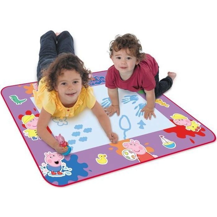 Tapis Aquadoodle Peppa Pig - Marque TOMY - Licence Peppa Pig - Pour Enfant Fille - Multicolore