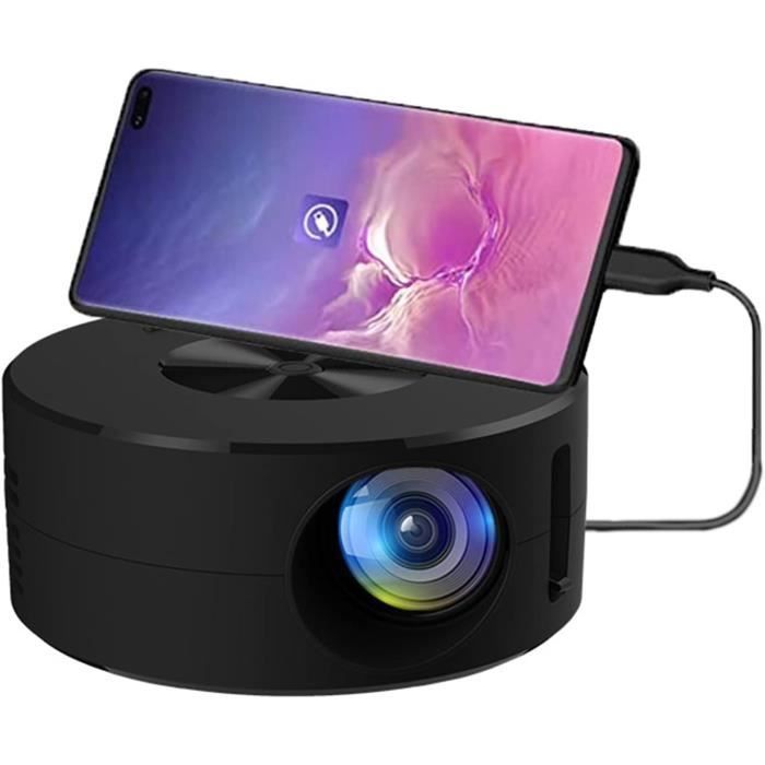App Intégrée] HY300Pro Vidéoprojecteur 4K 2025 Rétroprojecteur Mini Projecteur Portable Avec WiFi 6 BT 5.4, Auto Keystone 180° Rotation, Android