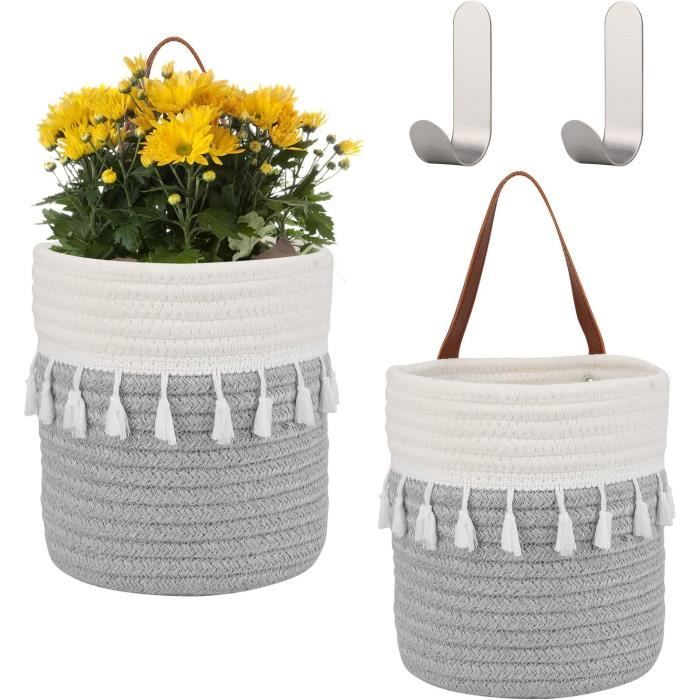 Pot de fleur suspendu Panier Panier Panier Panier Rond Jardin Suspension Plante Plante Vert 3pcs Pot de fleur suspendu Panier Panier Panier Panier Rond Jardin Suspension Plante Plante Vert 3pcs