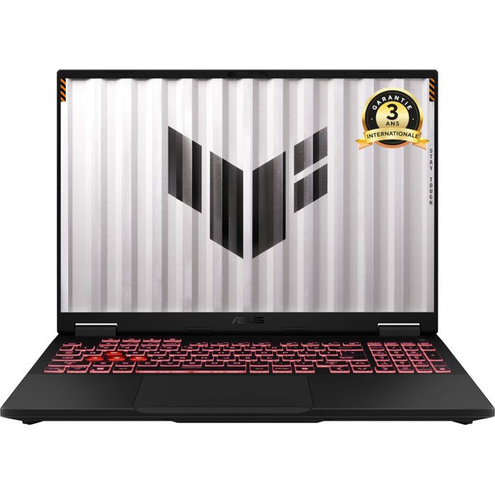 PC Portable Gamer ASUS TUF Gaming A16 TUF608 : Sans Windows 16 WUXGA RTX 5060 8Go AMD Ryzen 7 260 RAM SSD