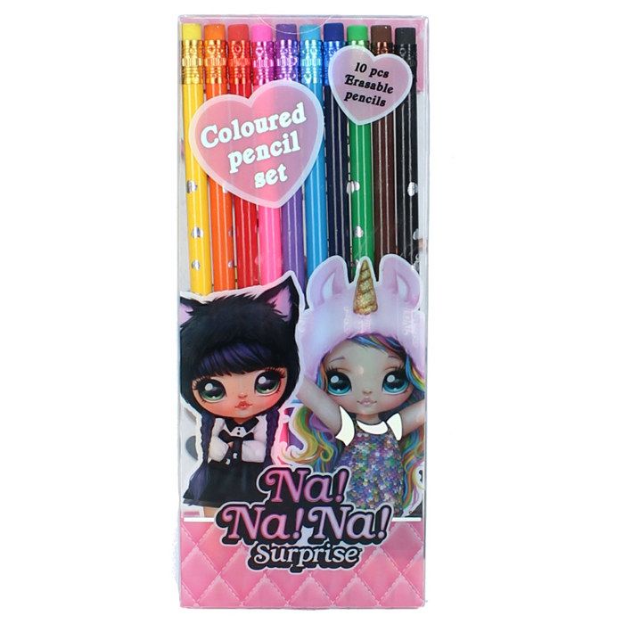 Crayons de couleur - Vadobag - Na!Na! - 10 pcs - Bois - Multicolore