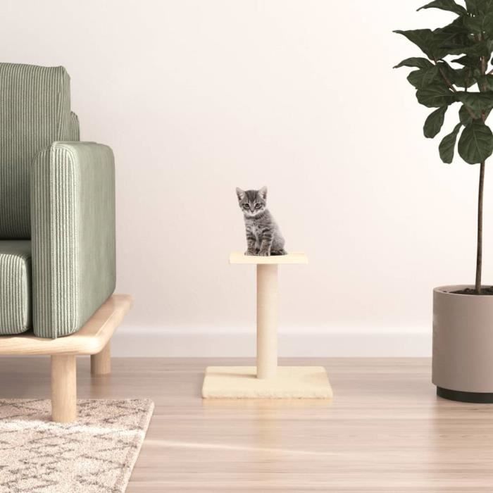 Meilleurs prix pour vidaXL Arbre à chat avec plate-forme crème 38 cm