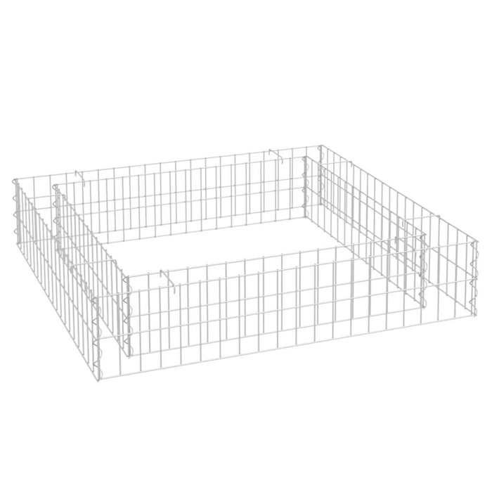 vidaXL Lit surélevé à gabion vidaXL 100x100x20 cm