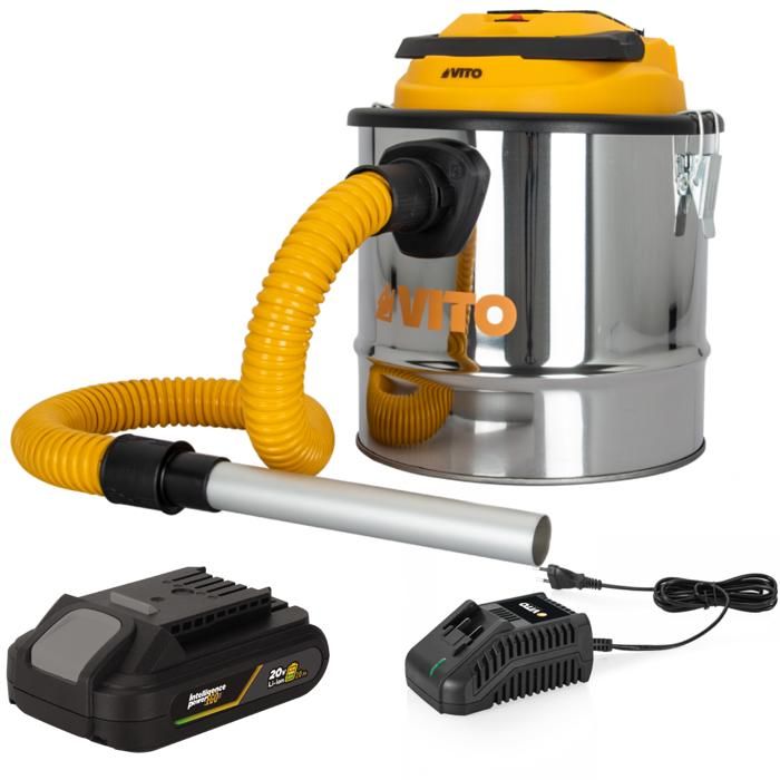 WPPO - Aspirateur À Cendres Rechargeable 18V Avec Pack Bonus Avantageux