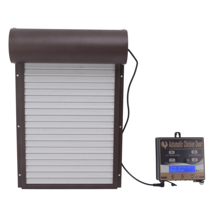 Meilleurs prix pour Porte automatique pour poulailler - Vvikizy - Aluminium - Programmable - Contrôle à distance - LED