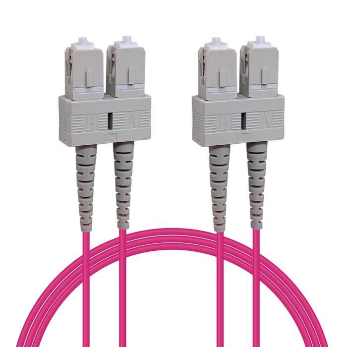 Câble Fibre Optique OM4 2 m WAYTYEX 34801 Jarretière Optique SC - SC ...