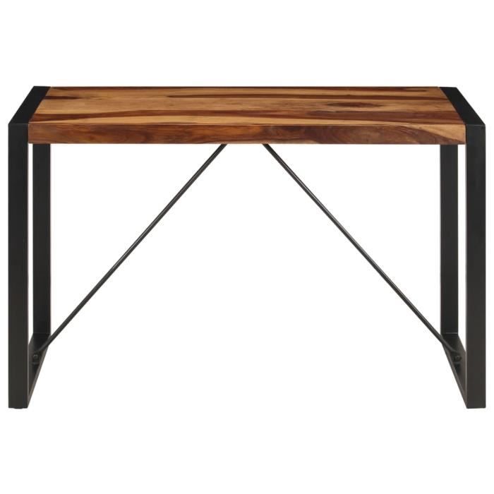 table de salle à manger 120x60x76 cm bois de sesham solide hao-0f060n01247423