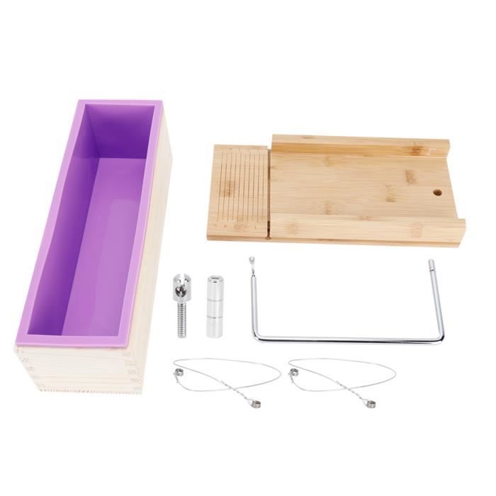 Moule à Savon Silicone 1200ml Avec Boîte Bois - Pour Savonnerie Artisanale - Aussi Pour Chocolat/Gelée