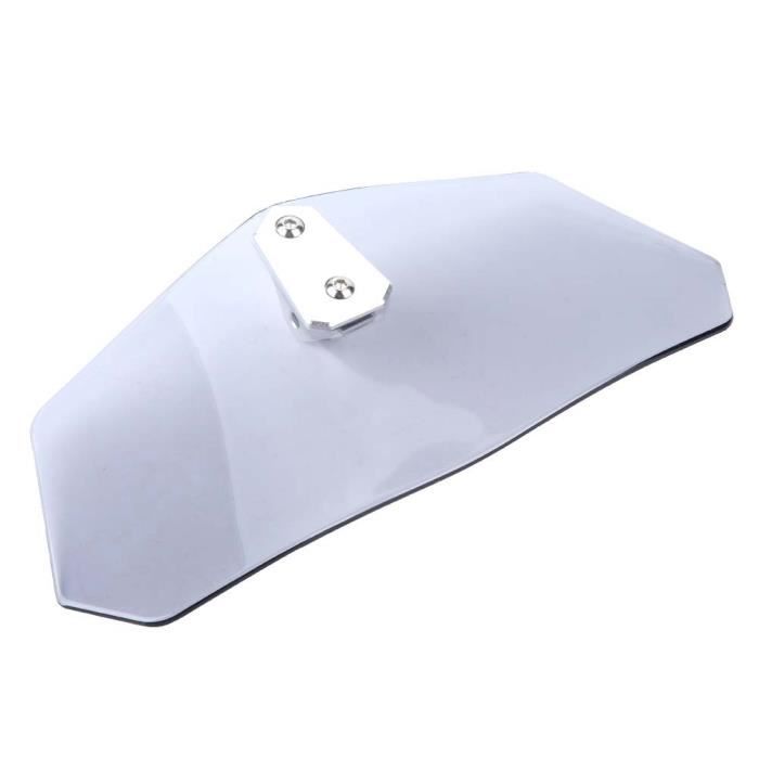 Pare-Brise Universel Moto Dreamizer - Pour Phares Ronds 5 à 7 Pouces - Noir Polycarbonate