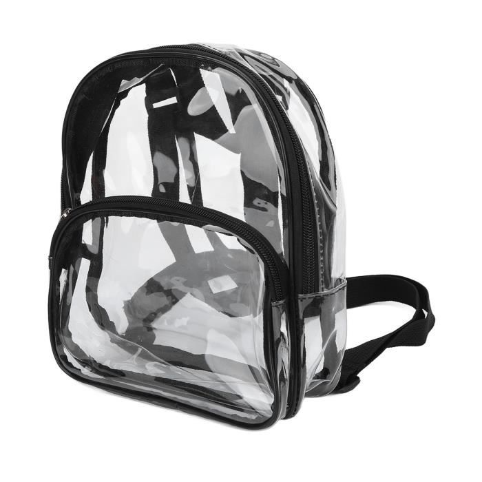Sac à Cordon Transparent Étanche - 34x45 Cm - PVC - Poche Filet - Pour Sport, Voyage, École