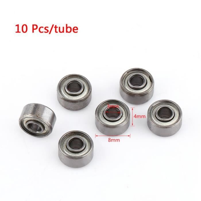 modélisme Roulements 10pcs 3 x 6 x 2,5 mm Roulements à billes miniatures à faible bruit à double blindage pour imprimante 3D modèle de bateau quadricoptère 