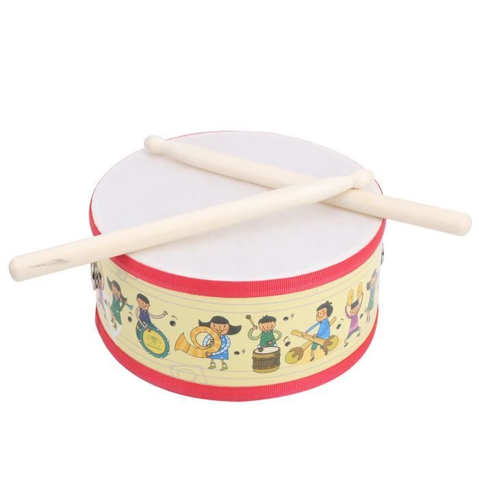 Tambour En Bois Janod Pour Enfants - Instrument D'éveil Musical Dès 18 Mois